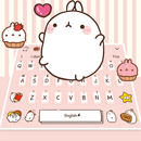 Cute Pink Bunny Rabbit Keyboard Theme APK