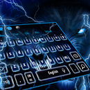 Blue Lightning Wolf Keyboard Theme APK