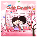 Cartoon Couple Love Keyboard Theme APK