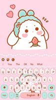 Pink Cute rabbit keyboard Screenshot 3