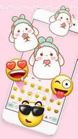 Pink Cute rabbit keyboard ảnh chụp màn hình 2