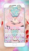 Pretty Girl keyboard Affiche