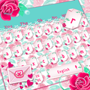 Pink Rose Love Letter Keyboard Theme APK