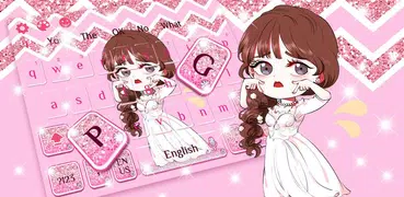 Pink Girl keyboard