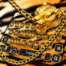 Luxury Golden Tiger Keyboard Theme APK