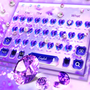 Purple Diamond Lovely Glitter Keyboard APK