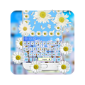 Keyboard with daisies
