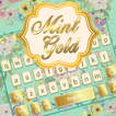 Mint And Gold Keyboard Theme