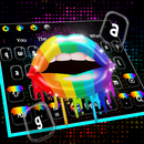 Fancy Colored Lips Keyboard Theme APK