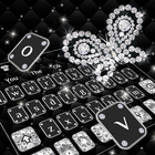 Icona Luxury Shine Diamond Butterfly Keyboard Theme