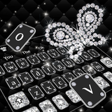 Luxury Shine Diamond Butterfly Keyboard Theme icon