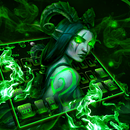 Glamorous Green Demon Girl Keyboard Theme APK