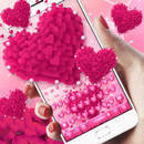 Pink love Heart keyboard APK