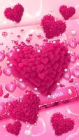 Pink love Heart keyboard 截图 1