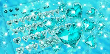 Blue Heart Diamond keyboard