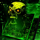Green Zombie Skull Keyboard Theme APK