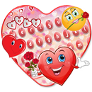 Amour Emoticons Clavier Thème APK