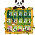 Clavier panda mignon icône