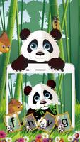 Cute Panda Keyboard poster