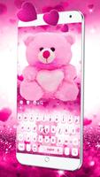 Lovely Teddy Bear Keyboard captura de pantalla 1