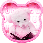 Lovely Teddy White Bear Keyboard icon