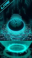 Poster Live Fingerprint Keyboard Theme