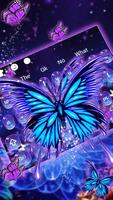 Lively Butterfly Keyboard poster