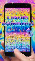 Liquid Rainbow Keyboard Theme poster