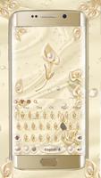 Luxury Calla Jewelry Keyboard Affiche