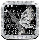 Icona Luxury Diamond Butterfly Keyboard Theme