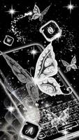 Poster Luxury Diamond Butterfly Keyboard Theme