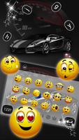 Luxury black sports car keyboard स्क्रीनशॉट 2