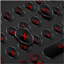 Modern Black Red Keyboard APK