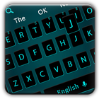 Neon Blue Keyboard أيقونة