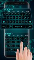 برنامه‌نما Neon Blue Keyboard عکس از صفحه