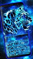 Neon Cheetah Keyboard poster