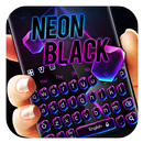 Clavier de cristal noir néon APK