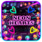 Neon Hearts Keyboard icon