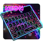 Clavier néon lumières icône