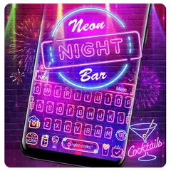 Neon Night Bar keyboard APK download