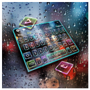 Night Rain Waterdrops Keyboard APK