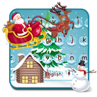 Snowy Christmas Keyboard Theme icône
