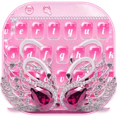 Luxurious Diamond Lover Swan Keyboard