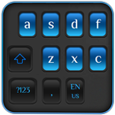 Simple Blue Black Keyboard APK