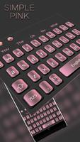 Simple Pink Keyboard Affiche