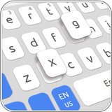 Simple White Blue Keyboard иконка