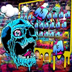 Skull Graffiti Keyboard Theme APK download