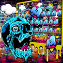 Skull Graffiti Keyboard Theme aplikacja