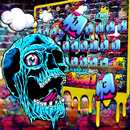 Crâne Graffiti Clavier Thème APK