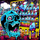 Skull Graffiti Keyboard Theme ícone